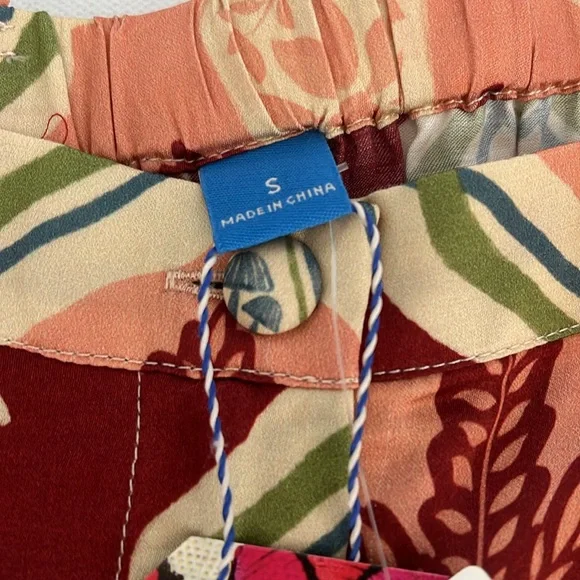 πHOST PICK πFARM Rio x Anthropologie Pink and Orange Pineapple Wide Leg Pants - Picture 7 of 10